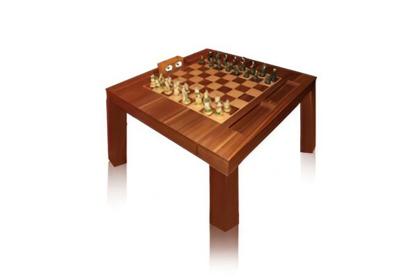 Individuelle Spieltische, z.B. Schachtisch mit Ablagen